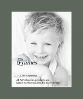 12x15 Olive / Forest Green Custom Mat for Picture Frame with 8x11 opening size (Mat Only, Frame NOT Included)
