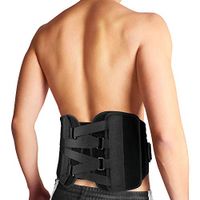 Bracoo Lumbar Brace, Lower Back Support Belt for Chronic Pain Relief, Sciatica & Posture Corrector - Advanced, Ultra-Customizable, Versatile with Quad-Spring Stabilizers, BB30, Large/X-Large