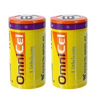 2PC OmniCel ER26500 3.6V 8.5Ah Size C Standard Lithium High Energy Battery For use with CMOS Circuit memory backup power, TPMS Automobile tire pressure monitor,Smart card instrument, water meter