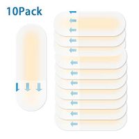 Yuema 10 Pcs Blister Pads Waterproof Hydrocolloid Wound Pads Blister Bandages for Heel Blisters Foot Toe Prevention & Recovery