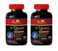 Stress Relief Supplement Natural - L-Theanine 200MG - Energy Boost Supplement for Women - 2 Bottles (120 Capsules)