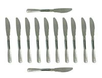 Quality Disposable Metallic Knives 6.4 Inch By Ekkaro - Pack of 120 Pieces
