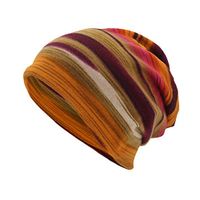 Lataw Unisex Hats Stripe Print Outdoor for Men and Women Fashion Scarf Beanie Cap Casual Outdoor Convertible Windproof Comfort Hat