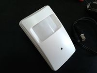 HD-CVI 1MP Spy-Motion Detector Covert Camera: CMOS 720p, 3.6mm lens, BNC 12V Pinhole mini-motion det. Hi-Definition Security Camera (white) with Bracket and screws