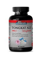 Testosterone Booster Dietary - TONGKAT ALI Root Extract 200:1 400mg - LONGJACK - Tongkat Herbs Strength ali - 1 Bottle 60 Capsules