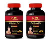 Digestive Health - Norwegian COD Liver Oil - Dha Omega 3 Fatty acids - 3 Bottles 750 softgels