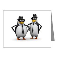 Note Cards (10 Pack) Cool Penguins