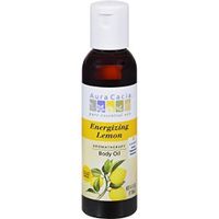 Aura Cacia Body Oil Energize Lemon 4 Fz