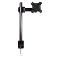 JILoffice V61208086605 Single LCD Monitor Adjustable Mount Arm - Desk Mount Adjustable for 13"-27" Screens, Black, Single Monitor