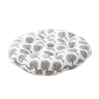 Meidexian888 Linen Seat Cushion,White Forest Cushion Round Cotton Upholstery Soft Padded Cushion Pad Seat Cushion for Office Home Or Car (Multicolor, C)