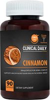CLINICAL DAILY Cassia Cinnamon Capsules. Pure Cinnamomum Cassia complex supplement, Bark & Extract. Control Sugar Craving for Blood Sugar Support, Circulation, Joint Anti Inflammatory Health. 90 pills