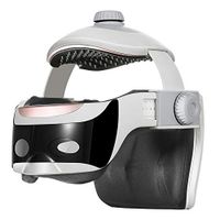 Gohbqany-HO Head and Eye Massager Electric Head Massager Multifunctional Massage Helmet with Soothing Music and Air Pressure to Relax and Relieve The Headache (Color : Photo Color, Size : Free Size)