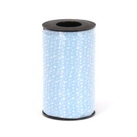 Berwick 3800803 Reverse Dots Curling Ribbon, 3/8-Inch Wide by 250-Yard Spool, Blue