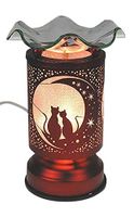 Electric Touch Control Tart Burner Oil Wax Melts Tart Warmer Aroma Lamp Cats Design