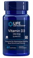 Life Extension Vitamin D3 5000 IU, 60 Softgels - 4-Pak