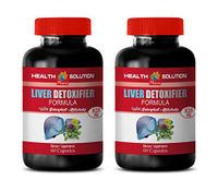 Liver Kidney Support Supplement - Liver DETOXIFIER Formula - Dandelion Leaf Capsules - 2 Bottles 120 Capsules