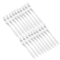 20Pcs Fruit Fork, Stainless Steel Cake Desert Fruit Serving Fork with Polished Surface and Long Handle, Easy to Wash and Reuse