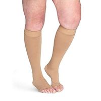 Sigvaris Specialty 554 Secure Unisex Open Toe Knee Highs w/Silicone Band 40 50