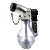 Gizga Portable Wine Bottle Shaped Refillable Butane Jet Lighter Cigarette Cigar Lighter - Transparent Color