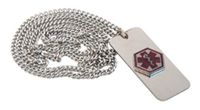 Blank Medical Id Jewelry Necklace