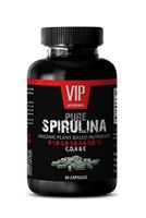 Cholesterol Pills - Pure SPIRULINA - Plant Based NUTRIENTS - Natural Cleanse - spirulina USA Grown Organic - 1 Bottle (60 Capsules)