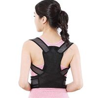 SPLY DTEM Hunchback Summer Invisible Correction Belt, Child Adult Anti-Humpback Student Corrector, Back-Correcting Clothes (Color : Black, Size : Small)
