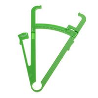 Retractable Fat Tester Caliper with Tape Measure Diet for Health - Cyan