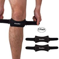 FEOAMO Knee Brace Patella Strap Support for Sports Running Hiking Soccer Tennis Basketball Tendonitis Volleyball and Squats, 2 Pack Knee Pain Relief Band