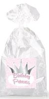 Birthday Princess with Crown Party Favor Bags with Ties - 12pack