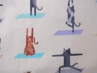 'NUGGLEBUDDY Microwavable Moist Heat & Aromatherapy Organic Rice Pack. Adorable Yoga Cats Fabric. SWEET LAVENDER Aromatherapy! Your NEW Best Friend!
