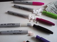 Secret Stash Spy Sharpie Marker Hidden Compartment Geocache Diversion safe storage ppe