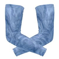 LEVEIS Hipster Marble Texture Arm Sleeves UV Protection for Men Women Sunblock Protective Gloves Running Golf Cycling Driving Long Arm Cover 1 Pair