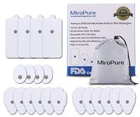 NURSAL 20 Pack TENS Electrode Pads, Reusable Self-Adhesive Replacement Pads for TENS Unit Muscle Stimulators/EMS TENS Machine, Fit for Standard 3.5mm Snap Connector, Premium Small Medium Large Pads