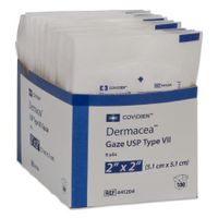 Covidien USP Type VII Gauze Sponge Cotton 8-Ply 2 X 2 Inch Square Sterile