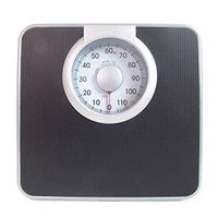Lcxliga Mechanical Bathroom Scale,Precision Weight Physician Scales,Oversized Precision Dial Analog Scale,for Hospital/Family/Gym (Color : Black)