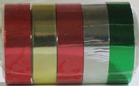 American Greeting Gift Ribbon Packs (1000 ft # 6021 (5 Color Flat Metallic))