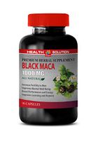 Muscle Mass Supplements for Men - Black MACA 1000 MG - Premium Herbal Supplement - Black maca Root Capsules for Women - 1 Bottle 90 Vegetable Capsules