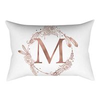 WILLTOO 💞💞 Travel Pillow, A-T Lucky Letter Pillows,Cute Home Decor