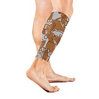 Calf Guard Sleeves Endearing Cute Corgi Dog Sports Calves Guards Sleeves for Running, Basketball, Baseball, Football
