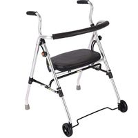 Diry Old-Fashioned Walker Aluminum Alloy Light Multi-Function Shopping Cart Can Sit and Fold