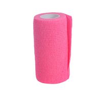 UEETEK Self-Adhesive Tape Bandage Rolls Non-Woven Ventilate Flexible Wrap for Soccer Basketball Sports Ankle Waist Knee Finger Elbow Ankle Support Tape (Pink)
