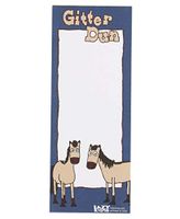 Gitter Dun Magnetic Animal Print Notepad by LazyOne | 50 Easy Tear Off Sheets Of Paper (ONE SIZE)
