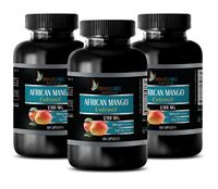 Weight Loss Natural Vitamins - African Mango Extract 1200 MG - African Mango Tablets - 3 Bottles (180 Capsules)