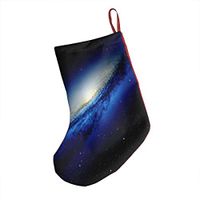 Galaxy Blue Personalized Xmas Socks Hanging Decoration Candy Bag Party Holiday Christmas Santa Claus Home Decor Gift