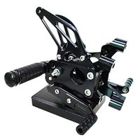Frames & Fittings CNC Piede Del Motociclo Pioli Resto Pedali Pedane Posteriore for Ducati 1199 Panigale 1199 s Panigale 2012 2013 2014 - (Color: Black)