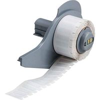Brady M71-9-718 Label, Static Dissipative Polyimide, Gloss, 0.200" H x 0.650" W, White, 1 Quantity per Row, 750/Roll (Pack of 750)