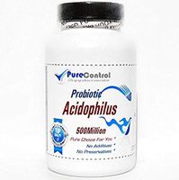 Probiotic Acidophilus / 500 Million Live Active Cultures/Refrigerated // 200 Capsules // Pure // by PureControl Supplements