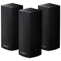 Linksys Velop AC2200 Tri-Band Whole Home WiFi Intelligent Mesh System, 3-Pack Black, Easy Setup, Maximize WiFi Range & Speed for All Your Devices