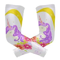 LEVEIS Uncommon Unicorn Arm Sleeves UV Protection for Men Women Sunblock Protective Gloves Running Golf Cycling Driving Long Arm Cover 1 Pair