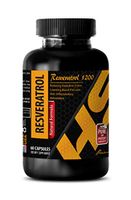 antioxidant Vitamins for Women - RESVERATROL 1200 - Natural Formula - resveratrol with Grape Seed - 1 Bottle 60 Capsules